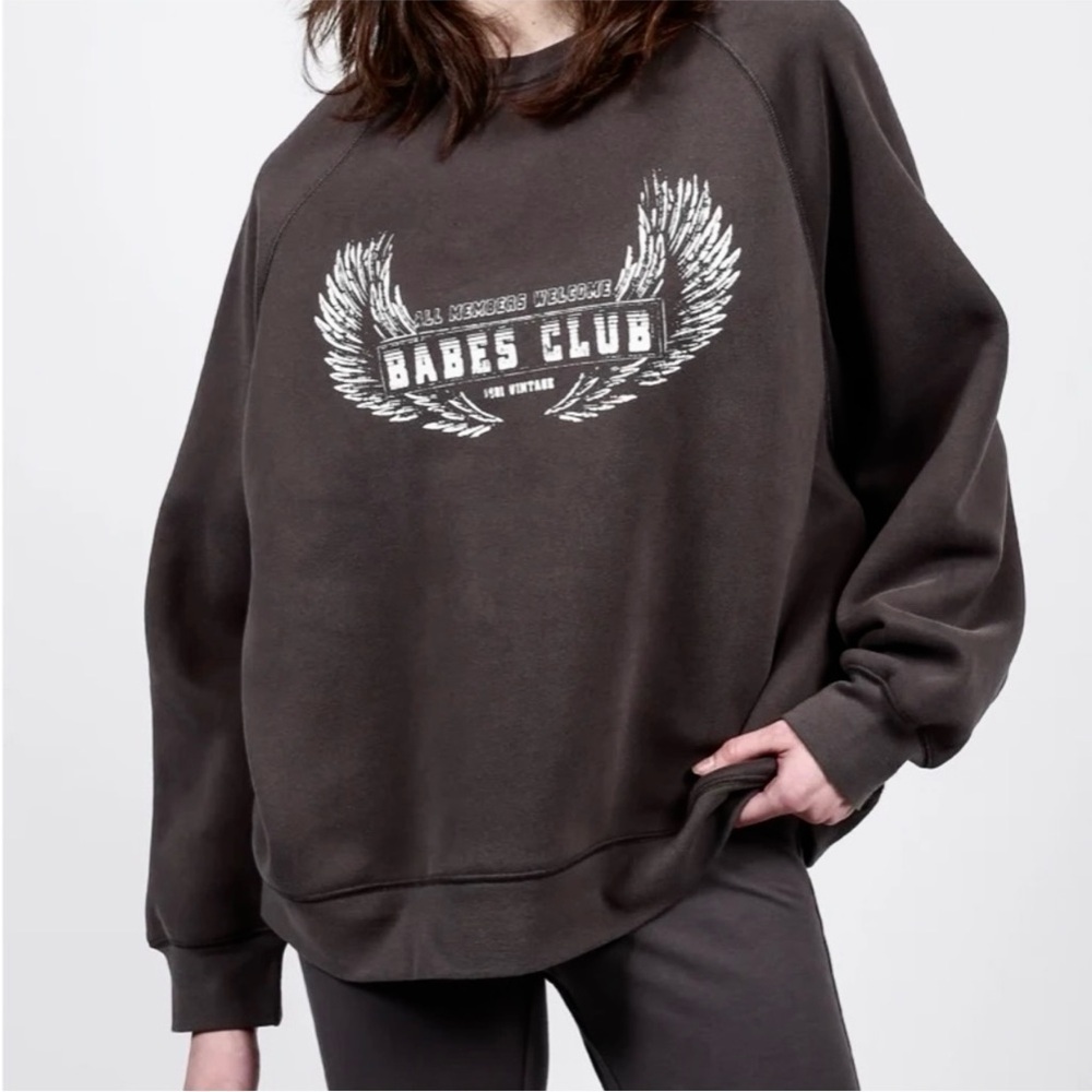 🆕Brunette The Label - Oversized Babes Club Wings Crew